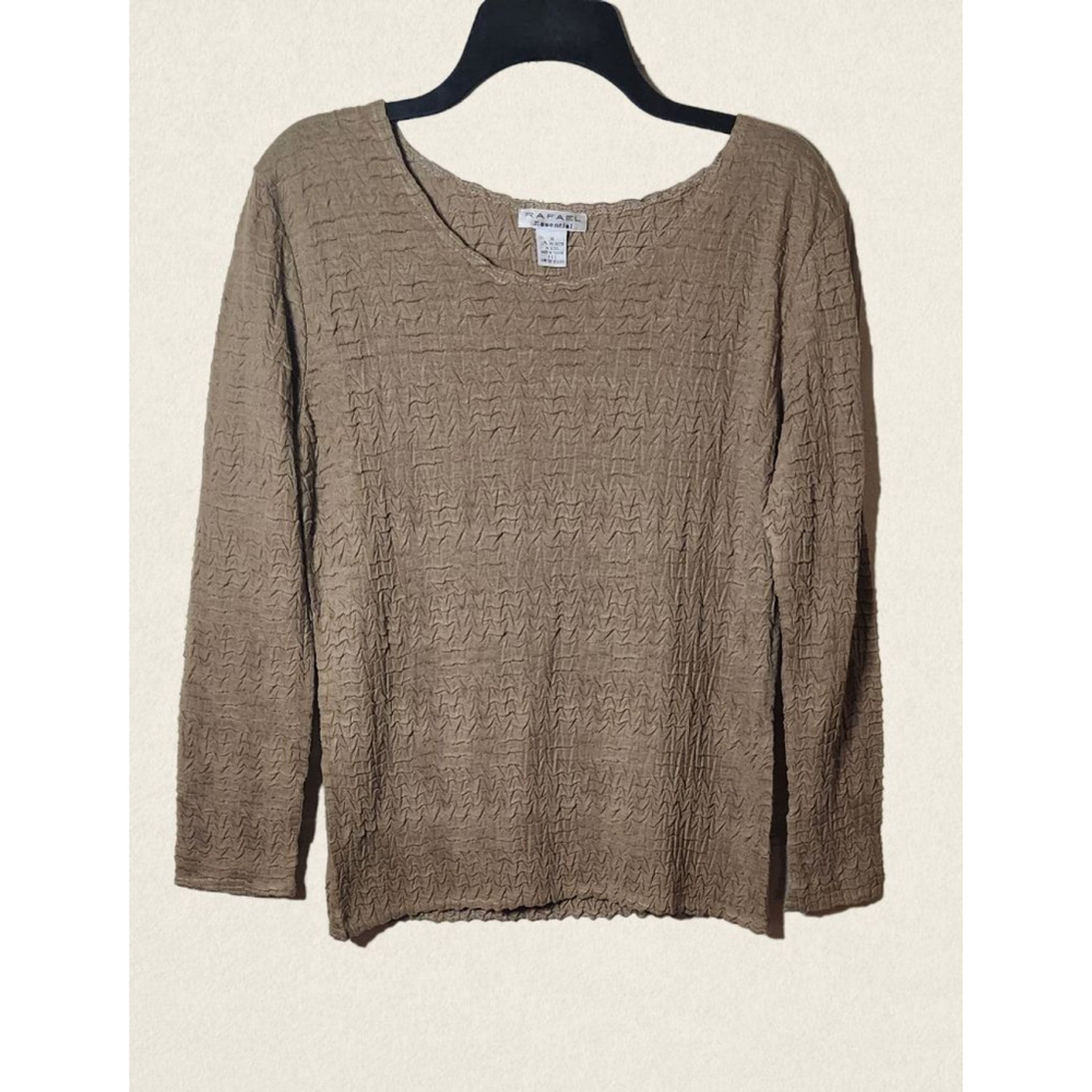 Women's Rafael Essentials Olive Long Sleeve Shirt- Medium